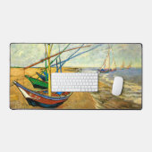 Van Gogh Vist Boats op strand bij Saintes Maries Bureaumat (Keyboard & Muis)