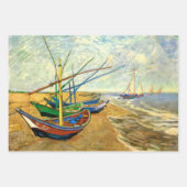 Van Gogh Vist Boats op strand bij Saintes Maries Inpakpapier Vel (Voorkant)