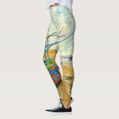 Van Gogh Vist Boats op strand bij Saintes Maries Leggings (Links)