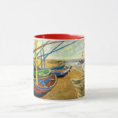 Van Gogh Vist Boats op strand bij Saintes Maries Mok (Midden)