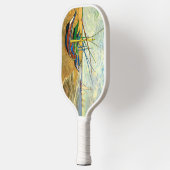 Van Gogh Vist Boats op strand bij Saintes Maries Pickleball Paddle (Links)