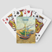 Van Gogh Vist Boats op strand bij Saintes Maries Pokerkaarten (Achterkant)