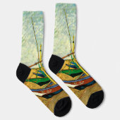 Van Gogh Vist Boats op strand bij Saintes Maries Sokken (Rechts)