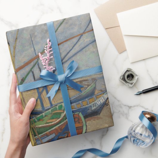 Van Gogh Vist boten op het strand bij Les Saintes Cadeaupapier (Geschenken)