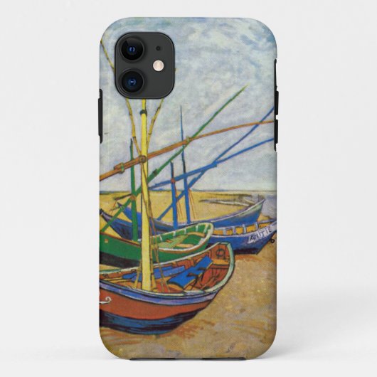 Van Gogh Vist boten op het strand Case-Mate iPhone Case (Achterkant)