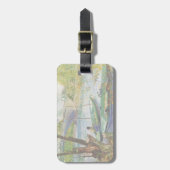 Van Gogh Vist in de lente Pont de Clichy Bagagelabel (Voorkant verticaal)