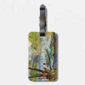 Van Gogh Vist in de lente Pont de Clichy Bagagelabel (Achterkant verticaal)