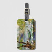 Van Gogh Vist in de lente Pont de Clichy Bagagelabel (Voorkant (verticaal))