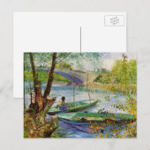 Van Gogh Vist in de lente Pont de Clichy Briefkaart (Voorkant / Achterkant)