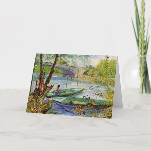 Van Gogh Vist in de lente Pont de Clichy Kaart (Voorkant)
