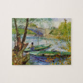 Van Gogh Vist in de lente Pont de Clichy Legpuzzel (Horizontaal)