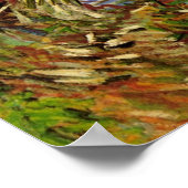 Van Gogh Vist in de lente Pont de Clichy Poster (Hoek)