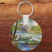 Van Gogh Vist in de lente Pont de Clichy Sleutelhanger (Voorkant)
