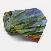 Van Gogh Vist in de lente Pont de Clichy Stropdas (Opgerold)