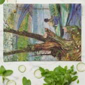 Van Gogh Vist in de lente Pont de Clichy Theedoek (Gevouwen)