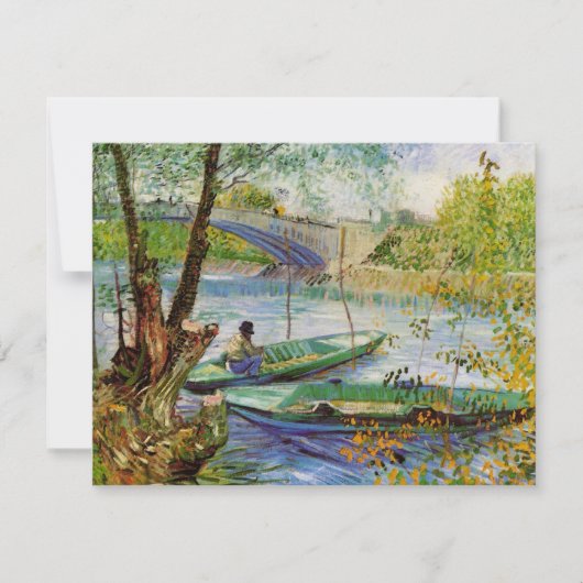 Van Gogh vist in het voorjaar, Pont de Clichy (Voorkant)