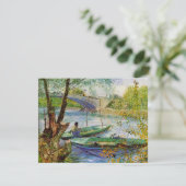 Van Gogh vist in het voorjaar, Pont de Clichy (Staand voorkant)