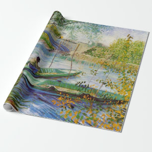 Van Gogh vist in het voorjaar, Pont de Clichy Cadeaupapier