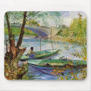 Van Gogh vist in het voorjaar, Pont de Clichy Muismat