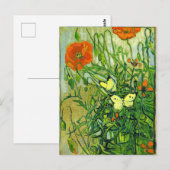 Van Gogh - Vlinders en Klaprozen Briefkaart (Voorkant / Achterkant)