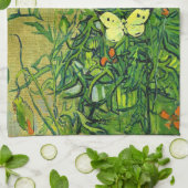 Van Gogh - Vlinders en Klaprozen Theedoek (Gevouwen)