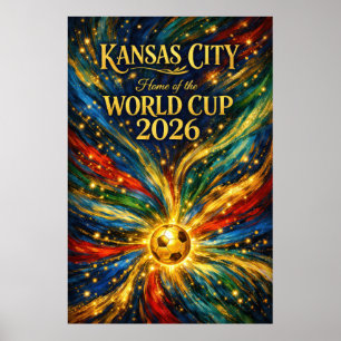 Van Gogh vloeibare kunstprint Kansas City WK  Poster