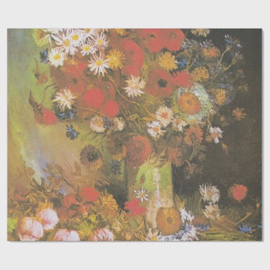Van Gogh  volken en Chrysanthema Cadeaupapier (Vlak)