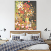 Van Gogh volken en Chrysanthema Canvas Afdruk (Insitu (Slaapkamer))