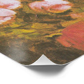 Van Gogh  volken en Chrysanthema Perfect Poster (Hoek)