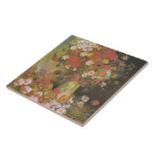 Van Gogh  volken en Chrysanthema Tegeltje (Zijkant)