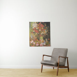Van Gogh volken en Chrysanthema Wandkleed