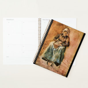 Van Gogh - Voman Grinding Coffee Planner