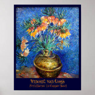 Van Gogh: Vrienden in koperen Bowl Poster