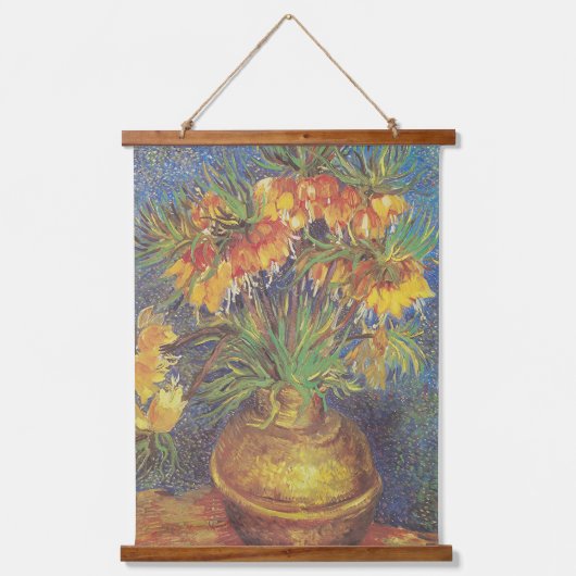  Van Gogh-vrienden in kopervaas Hangend Wandkleed (Voorkant)