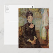 Van Gogh, Vrouw gezeten door een wieg,  Kunst Briefkaart (Voorkant / Achterkant)