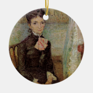 Van Gogh, Vrouw gezeten door een wieg,  Kunst Keramisch Ornament
