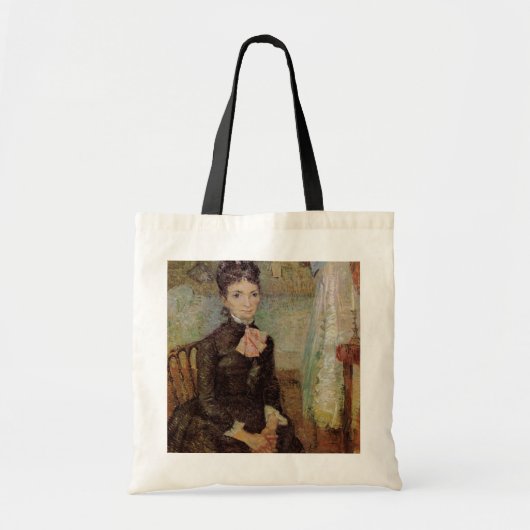 Van Gogh, Vrouw gezeten door een wieg,  Kunst Tote Bag (Voorkant)