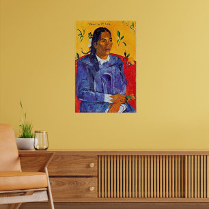 Van Gogh - Vrouw met een Bloem Poster