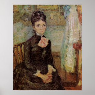 Van Gogh, Vrouw zittend bij een wieg, Vintage Kuns Poster