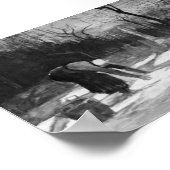 Van Gogh - Vrouwen die wasgoed uitspreiden op een Poster (Hoek)