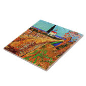 Van Gogh - Weg door een Gebied met Wilgen Tegeltje (Zijkant)