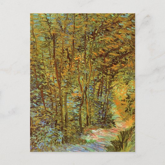 Van Gogh - Weg in de Bossen Briefkaart (Voorkant)