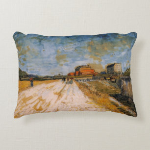 Van Gogh Weg langs de Parijse Wallen Accent Kussen