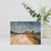 Van Gogh Weg langs de Parijse Wallen Briefkaart (Staand voorkant)