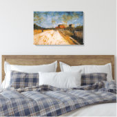 Van Gogh Weg langs de Parijse Wallen Canvas Afdruk (Insitu (Slaapkamer))