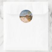 Van Gogh Weg langs de Parijse Wallen Ronde Sticker (Tas)