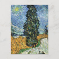 Van Gogh weg met cipressen impressionisme