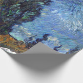 Van Gogh weg met cipressen impressionisme Cadeaupapier (Hoek)