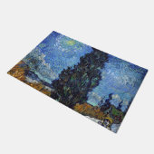 Van Gogh weg met cipressen impressionisme Deurmat (Schuin)