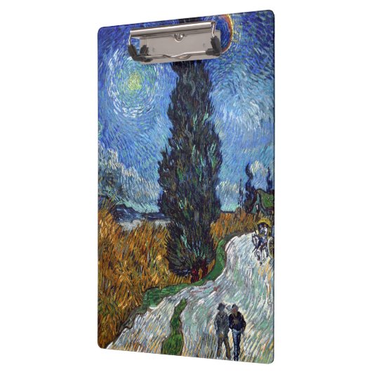 Van Gogh weg met cipressen impressionisme Klembord (Links)